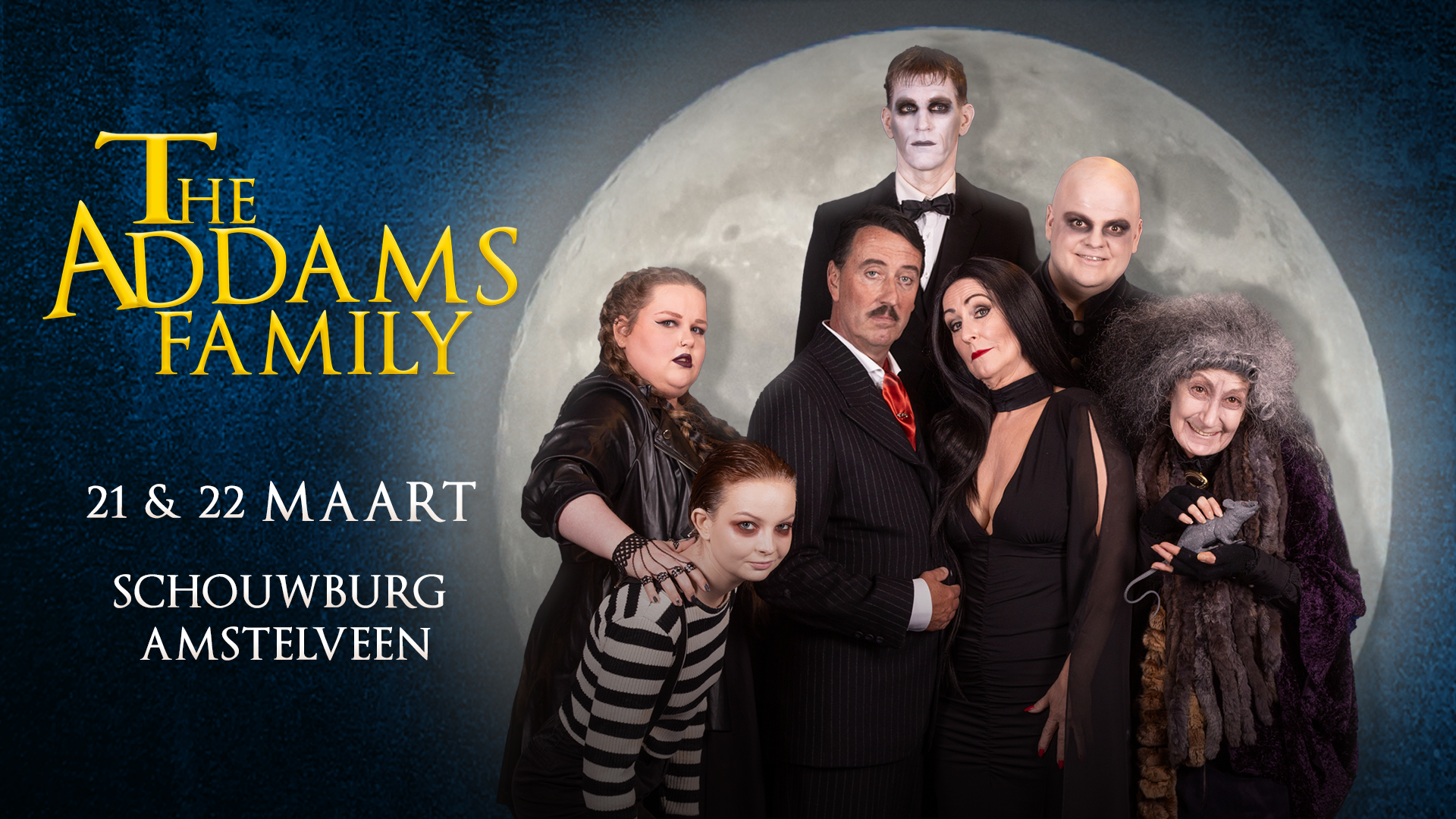 21 en 22 maart speelt OVA The Addams Family in de Grote zaal van de Shouwburg Amstelveen